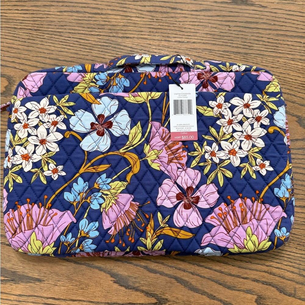 Floral Quilted Laptop Case- missing crossbody strap